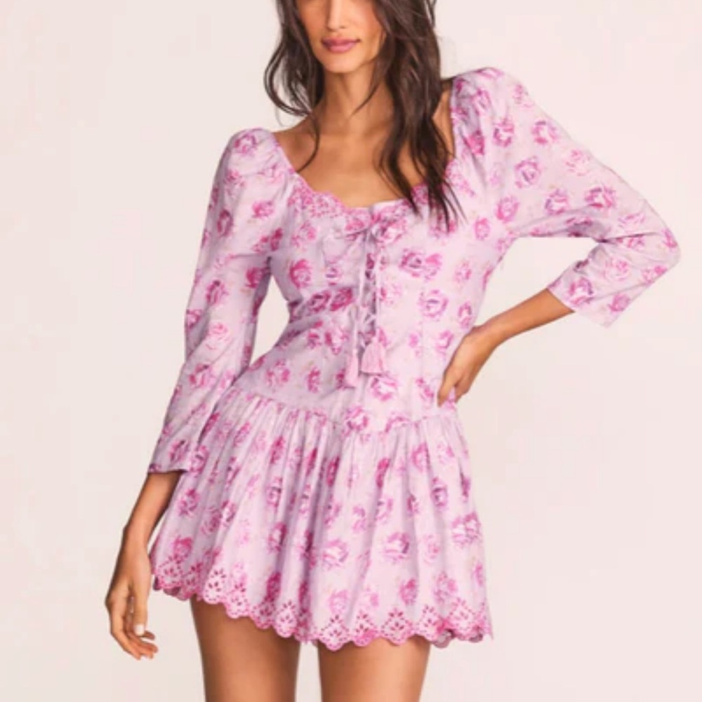 LOVESHACKFANCY - DEEBA DRESS - LILAC FUSION